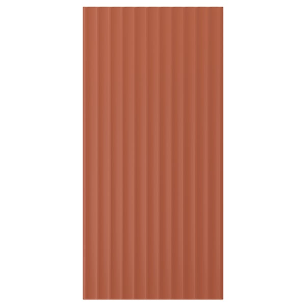 TERRSJÖ Panel lateral, café rojizo diseño de ondas, 39x81 cm