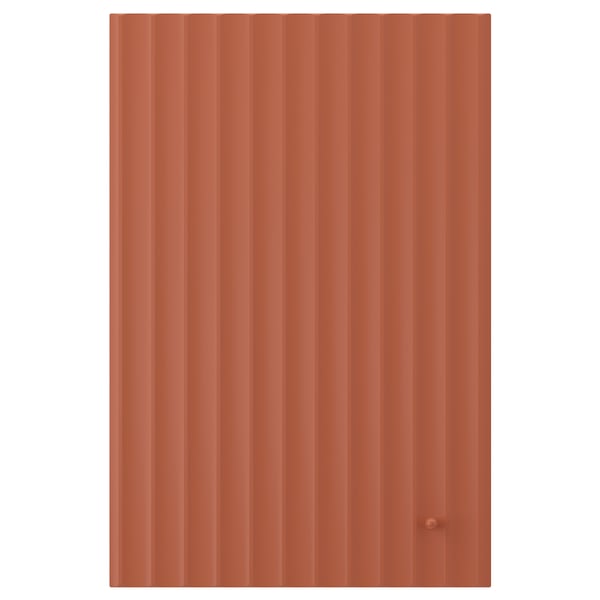 TERRSJÖ Puerta, café rojizo diseño de ondas, 40x60 cm