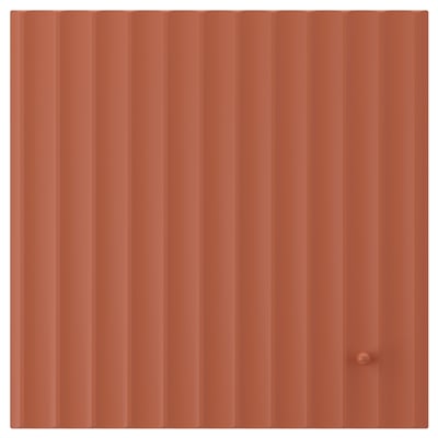 TERRSJÖ Puerta, café rojizo diseño de ondas, 40x40 cm
