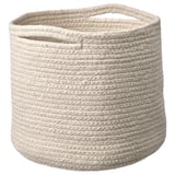 TJABBIG Cesta, beige, 25x23 cm