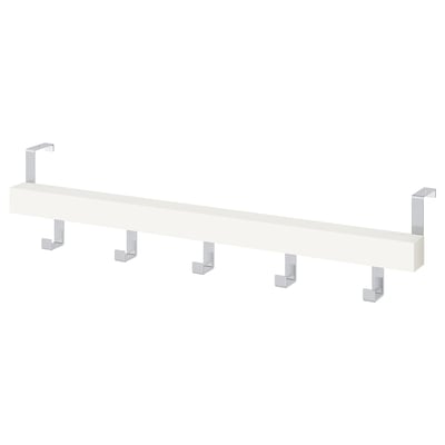 TJUSIG Colgador puerta / pared, blanco, 60 cm