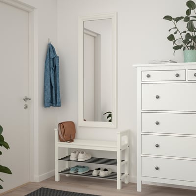 TOFTBYN Espejo, blanco, 52x140 cm