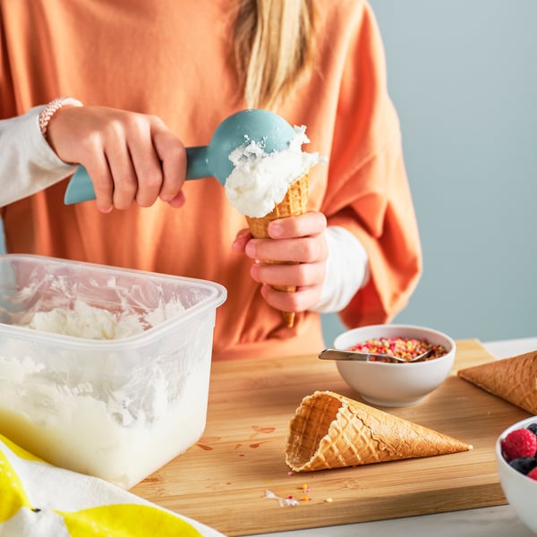 UPPFYLLD Cuchara para helado, turquesa claro