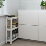 VESKEN Carrito, blanco, 54x18x71 cm