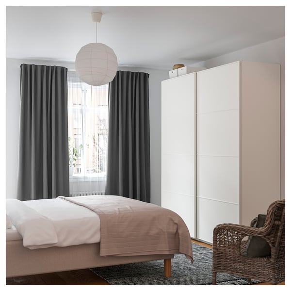 VIDGA Juego pared 2 rieles, blanco