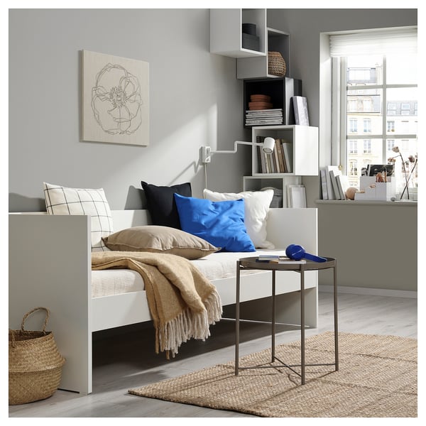 VIHALS Daybed con colchón, blanco/Ågotnes Firme, 80x200 cm