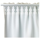 VILBORG Cortinas oscurecedoras, 1 par, beige/con cinta de fruncir, 145x250 cm