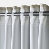 VILBORG Cortinas oscurecedoras, 1 par, beige/con cinta de fruncir, 145x250 cm