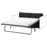 VIMLE 2 módulos sofá cama, Saxemara negro con azul