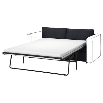VIMLE 2 módulos sofá cama, Saxemara negro con azul