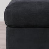 VIMLE Apoyapies con almacenaje, Saxemara negro con azul