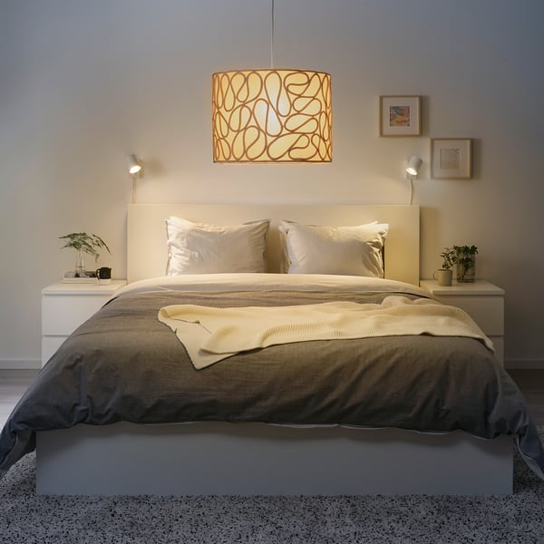 VINGMAST Pantalla para lámpara, cuerda beige, 42 cm