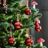 VINTERFINT Adornos árbol de Navidad, set de 20, bola rojo