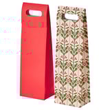 VINTERFINT Bolsa de regalo para botella, Formas variadas blanco hueso/rojo, 13x41 cm