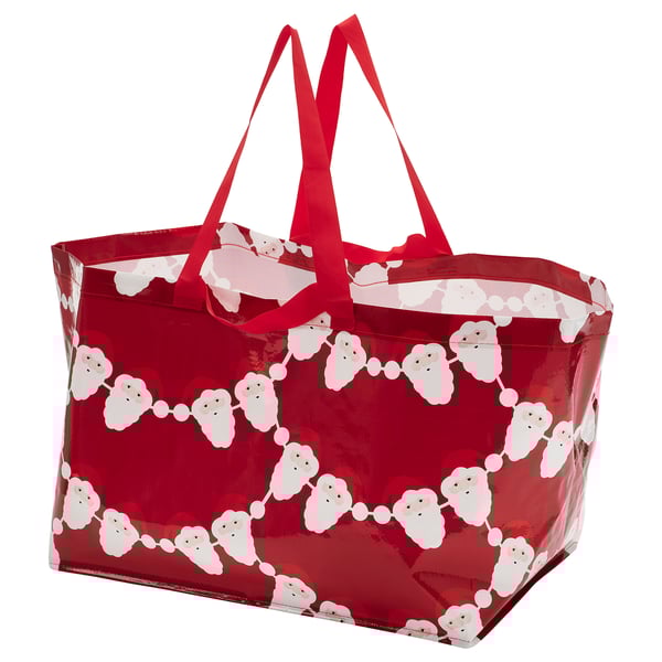 VINTERFINT Bolsa grande, Papá Noel rojo, 55x37x35 cm/71 l