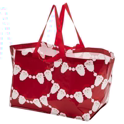VINTERFINT Bolsa grande, Papá Noel rojo, 55x37x35 cm/71 l