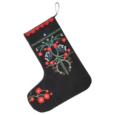 VINTERFINT Bota de navidad, negro, 45 cm