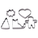 VINTERFINT Molde para galletas, set de 5, Formas variadas Acero inoxidable