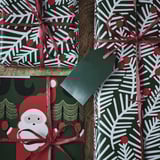 VINTERFINT Papel de regalo, Formas variadas verde, 3x0.7 m/2.10 m²