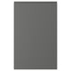VOXTORP Puerta mueble inferior esquina 2 un, Zurdo gris oscuro, 25x80 cm