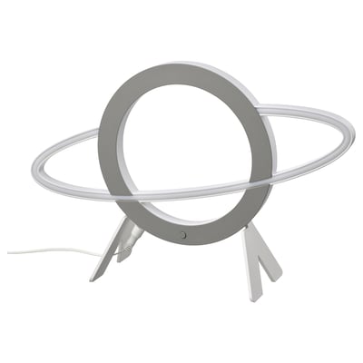 Lampa AFTONSPARV, šedá, kruhové provedení, 3-nohá patka, led.