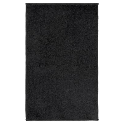 BACKMÅRA mat: černá, měkká, recyklovaný polyester, obdélníková, hladká.