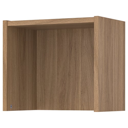 Regálový nástavec BILLY, vzor dubu, obdélníkový, jednoduchý design, maximalizuje úložný prostor na stěně.