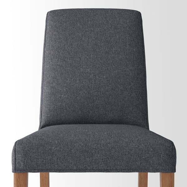 EKEDALEN / BERGMUND Stůl a 4 židle, vzor dub/Gunnared šedá, 120/180 cm