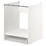 Bílá skříňka na troubu ENHET, vestavěný design, moderní úložný prostor v kuchyni.