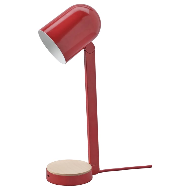 ENSMÄRKE Stolní lampa, červená