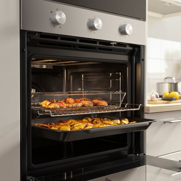 FRILLESBO Trouba s ventilátorem, funkce grilu barva nerezavějící oceli/IKEA 300