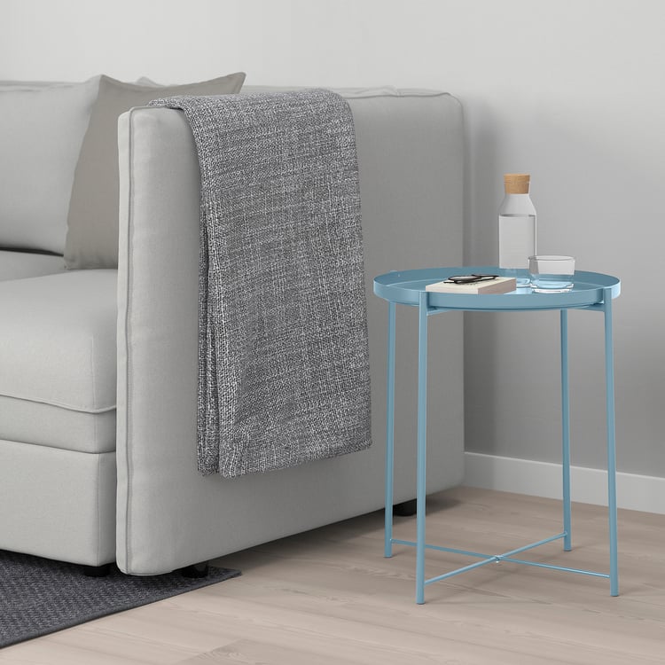 GLADOM Stolek s podnosem modrá IKEA