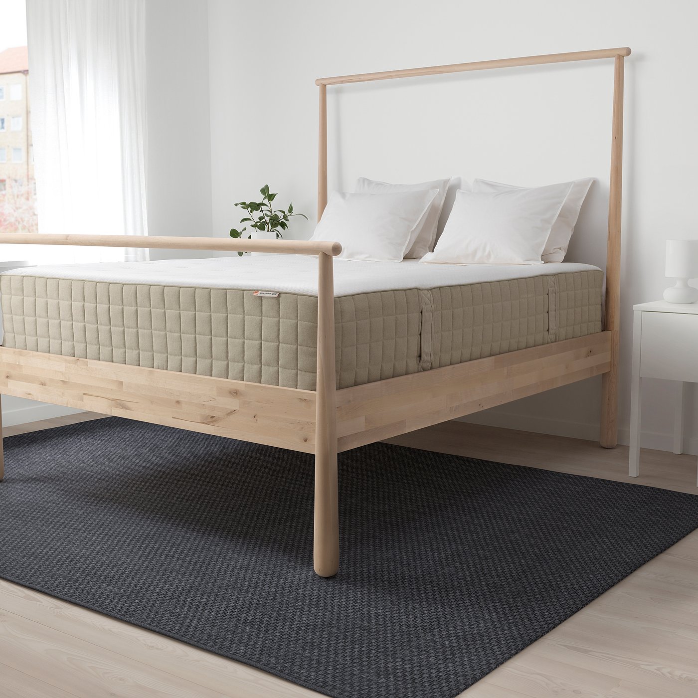 HIDRASUND matrace s taštič. pružinami tvrdá/přírodní 200 cm 90 cm 33 cm