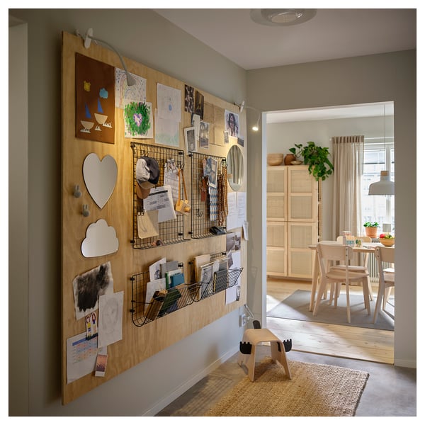 HOLMÖARNA Zrcadlo, srdcovitý tvar, 27x27 cm