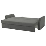 rozkládací pohovka HOLMSUND šedá, moderní design, čalouněná odolnou látkou, rozkládací s polštáři.