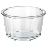 IKEA 365+ mísa z čirého skla, kulatá a průhledná, vyrobená z odolného žáruvzdorného skla.
