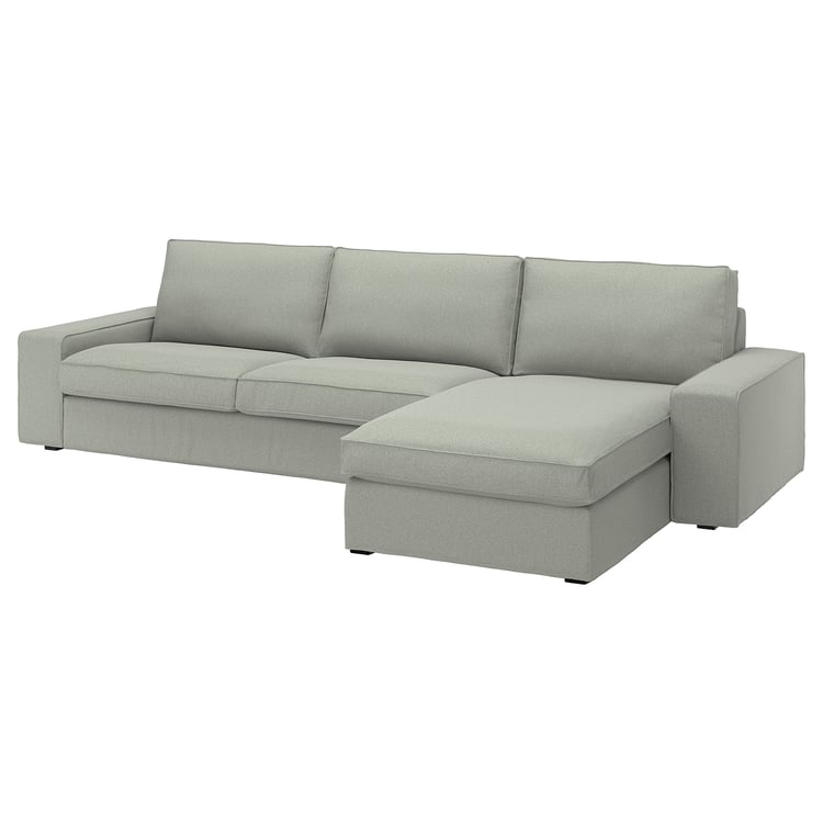 KIVIK 4místná pohovka s lenoškou, Gunnared světle zelená