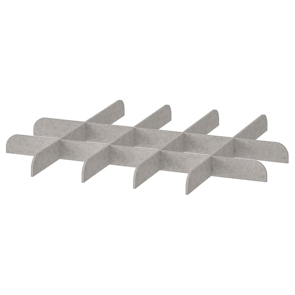 Botník KOMPLEMENT, šedý, karton, 5 slotů, jednoduchý design.