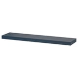 Ikea LACK nástěnná police, bLACK, obdélníkový tvar, minimalistický design.