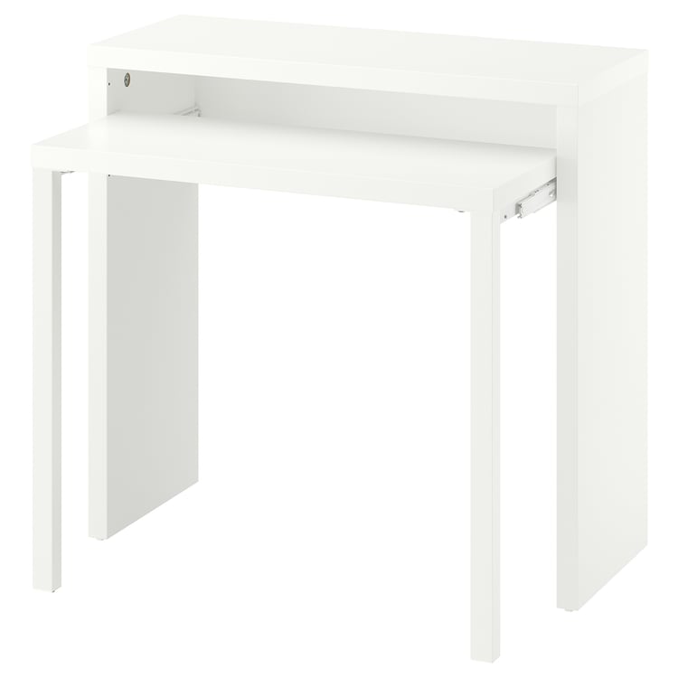 LÄNGDHOPP Výsuvný psací stůl, bílá, 90x39/71 cm