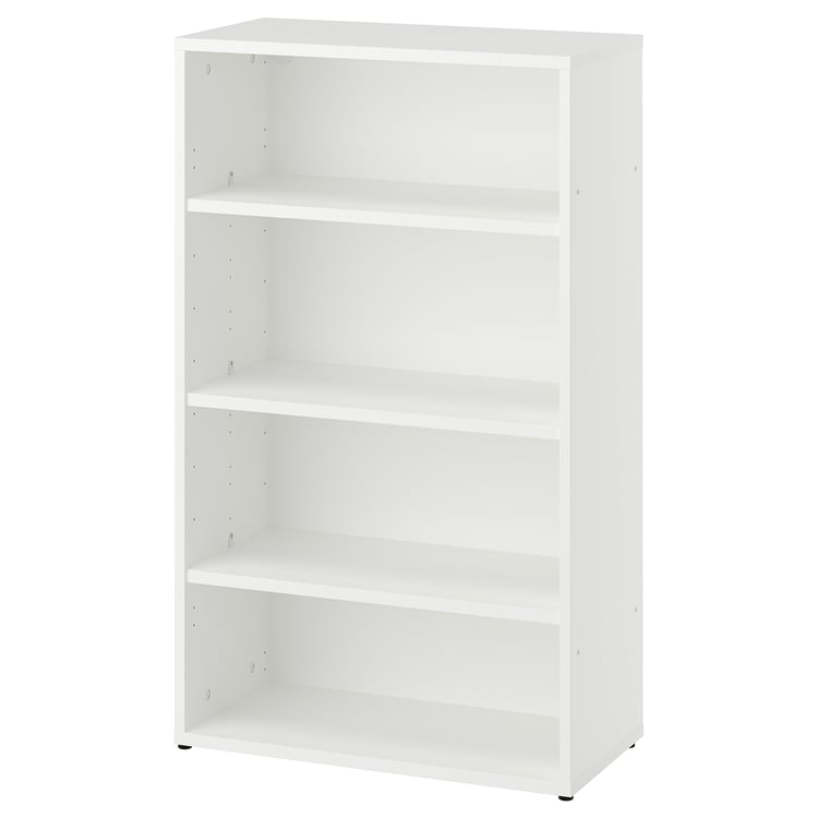 LASTARE Sestava knihovny, bílá, 60x30x101 cm