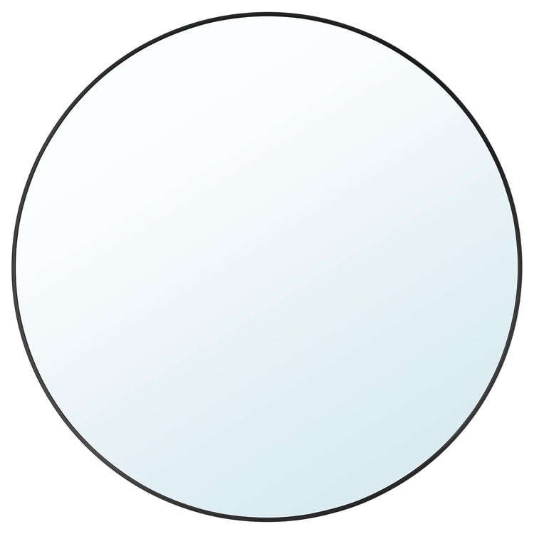 LINDBYN Zrcadlo, černá, 80 cm