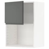 Moderní šedá kuchyňská skříňka, série ikea METOD s tmavě šedými čely voxtorp. Obdélníkové provedení, záruka 25 let.