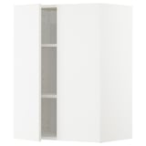 Bílá kuchyňská skříňka METOD, elegantní moderní design, nastavitelné police, pevná konstrukce.