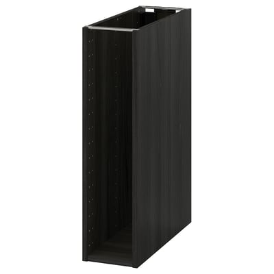 Černá kuchyňská skříňka METOD, obdélníková, moderní design.