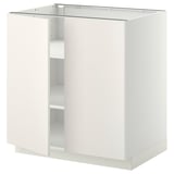 Kuchyňská skříňka METOD, bílá, obdélníková, moderní design.
