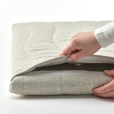 Obdélníková, béžová akustická stěna, hladká látka, hloubka 80 cm, značka MITTZON.