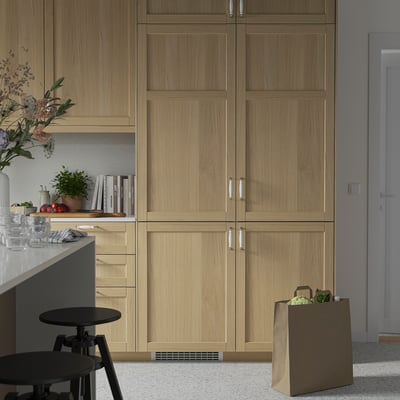 ÖVERNÄS Lednice s mrazničkou, IKEA 700 vestavné, 193/74 l