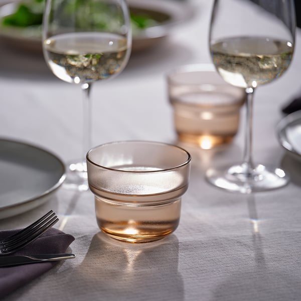 OLIVTRAST Sklenice, světle hnědá, 29 cl