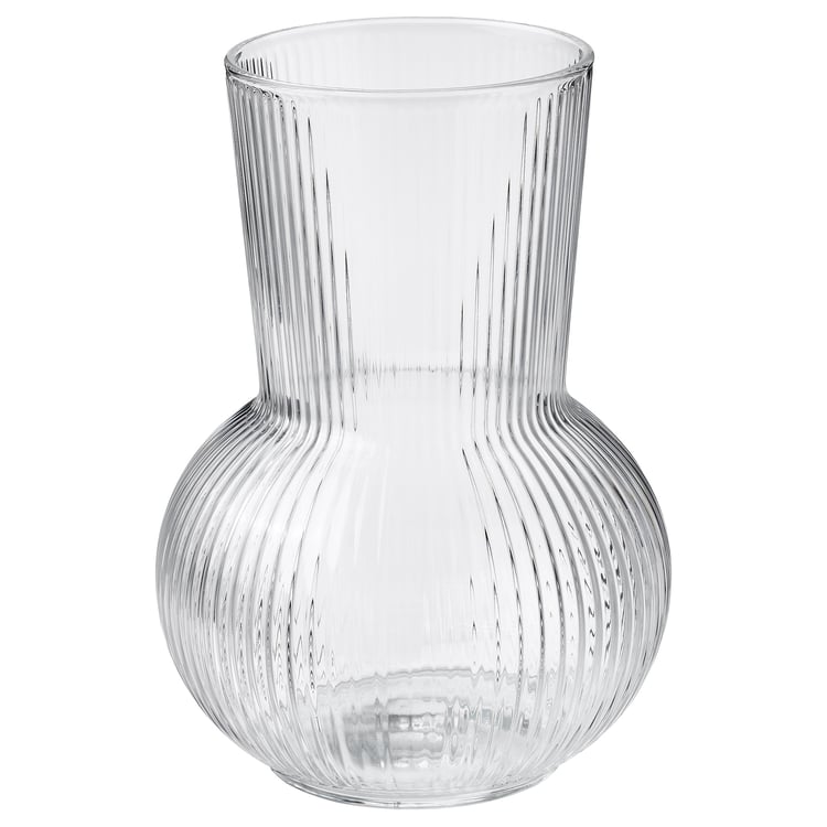 PÅDRAG Váza, čiré sklo, 17 cm